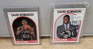 Set of (2) 1989 Hoops David Robinson Rookie Basketball Card San Antonio Spurs HOF NBA #310 #138 X