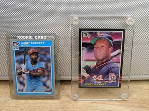 1985 Fleer & Donruss Kirby Puckett Rookie Baseball Cards Twins HOF MLB #286 #438 X