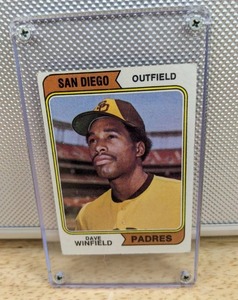 1974 Topps Dave Winfield Rookie Baseball Card San Diego Padres HOF MLB #456 X