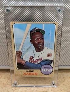 1968 Topps Hank Aaron Baseball Card Atlanta Braves HOF MLB #110 X