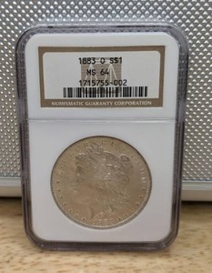 1883-O Morgan Silver Dollar Graded Coin NGC MS 64 X