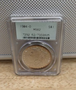 1904-O Morgan Silver Dollar Graded Coin PCGS MS 62 X