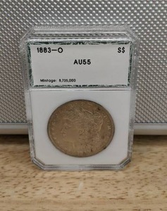 1883-O Morgan Silver Dollar Graded Coin PCI AU 55 X