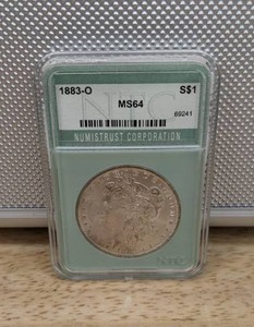 1883-O Morgan Silver Dollar Graded&nbspCoin NTC MS 64 X