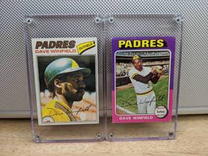1975 & 1977 Topps Dave Winfield Baseball Cards San Diego Padres HOF MLB #61 #390 X