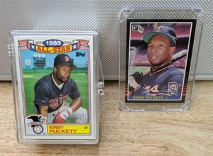 1985 Donruss Kirby Puckett Rookie and Baseball Card Lot Twins HOF MLB #438 X