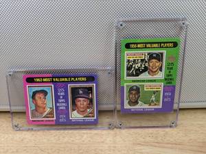 1975 Topps Mickey Mantle Maury Wills & Mickey Mantle Don Newcombe Baseball Cards HOF MLB #200 #194 X