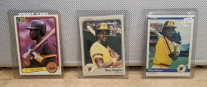 1984 Fleer and 1983 Donruss & Fleer Tony Gwynn Rookie Baseball Cards San Diego Padres HOF MLB #301 #598 #360 X