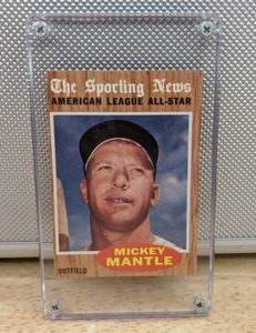1962 Topps Mickey Mantle Baseball Card New York Yankees HOF MLB #471 X
