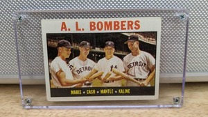 1964 Topps Roger Maris Norm Cash Mickey Mantle Al Kaline Baseball Card A.L. Bombers HOF MLB #331 X