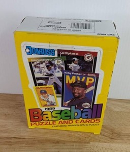 1989 Donruss Puzzle and Cards Baseball Wax Box 36 Sealed Packs MLB X