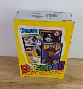 1989 Donruss Puzzle and Cards Baseball Wax Box 36 Sealed Packs MLB X