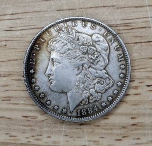 1884 Morgan Silver Dollar Coin X
