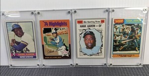 1970 1975 1976 Topps Hank Aaron Milwaukee Brewers Atlanta Braves #1 #462 #550 Baseball Card HOF MLB X