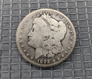 VERY RARE 1892-S Morgan Silver Dollar Coin X