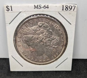 1897 Morgan Silver Dollar Coin X
