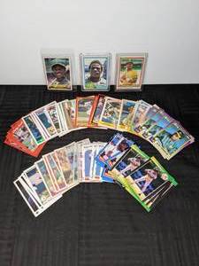Collection of Rickey Henderson Baseball Cards HOF MLB  X