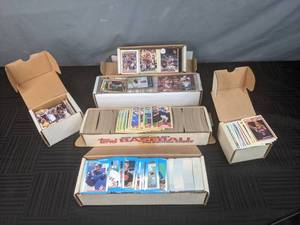 1993 Playoff Football Trading Card Set 1989-1990 Fleer Basketball Trading Card Set Assorted Baseball Trading Card Set NBA MLB NFL  X