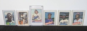 1985 Topps Dwight Gooden Rookie Card #620 1985 Eric Davis Rookie Card #627 1981 Rickey Henderson #261 1982 Fleer Dave Stewart Rookie Card #24 1976 Robin Yount #316 1984 Jose Rijo #100 Baseball Card MLB  X