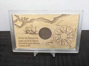 Antique English 186 Year Old Shipwreck Coin of Admiral Gardner 1809 X