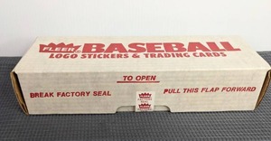 1989 Fleer Complete Set MLB Logo Stickers and Baseball Trading Cards Factory Sealed X
