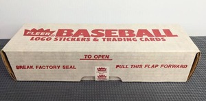 1989 Fleer Complete Set MLB Logo Stickers and Baseball Trading Cards Factory Sealed  X