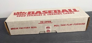 1989 Fleer Complete Set MLB Logo Stickers and Baseball Trading Cards Factory Sealed  X