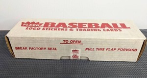 1989 Fleer Complete Set MLB Logo Stickers and Baseball Trading Cards Factory Sealed  X