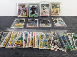 Collection of Ricky Henderson Baseball Cards HOF MLB  X