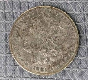 1881 Morgan Silver Dollar Coin X