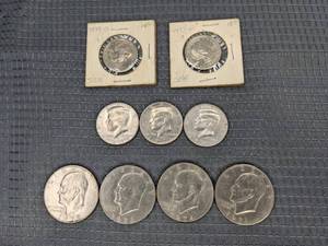 A Collection of Coins John F. Kennedy, Susan B. Anthony, and Eisenhower X