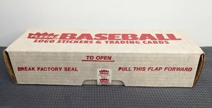 1989 Fleer Complete Set MLB Logo Stickers and Baseball Trading Cards Factory Sealed X