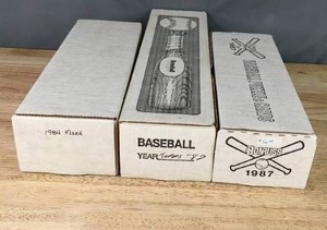 1987 Topps & Donruss MLB Baseball Trading Card Sets, 1984 Fleer MLB Baseball Trading Card Set  X