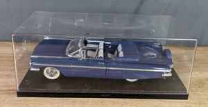 1959 Chevy Impala Die Cast Metal Highly Detailed Model in Case, Blue X