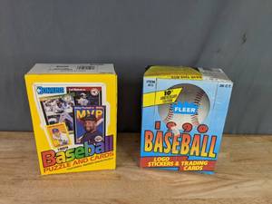 (36) Packs 1989 Donruss MLB Baseball Puzzle and Cards (36) Packs 1990 Fleer MLB Baseball Logo Stickers and Trading Cards  X