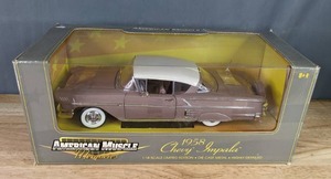 American Muscle Memories 1958 Chevy Impala 118 Scale Limited Edition Die Cast Metal Highly Detailed Model - Rose X