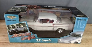 American Muscle American Graffiti 58 Chevy 118th Scale Diecast Metal Highly Detailed Collectible - White X