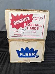 1987 Donruss MLB Baseball Trading Card Set, 1985 Fleer MLB Baseball Trading Card Set   X