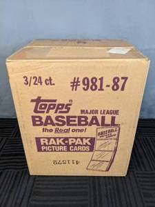 Lot of (3) 1987 Topps Rack Pack MLB Baseball Trading Cards Boxes  X