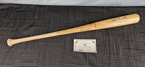 34 Eddie Mathews Autographed Model Louisville Slugger Baseball Bat MLB HOF X