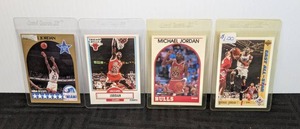 1989-91 Michael Jordan HoopsFleer Cards, 1990-91 Michael Jordan Hoops All Star Card, 1991-92 Michael Jordan Upper All Star Basketball Card NBA  X