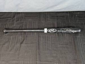 RARE 25 Mamie Peanut Johnson Ted Double Duty Radcliffe Dennis Biddle Bobby Robinson Very Rare Autographed Model Bat with Inscriptions Negro League Baseball MLB X