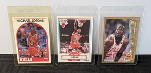1989-90 Michael Jordan Hoops, 1990-91 Michael Jordan Fleer, 1992-93 Michael Jordan Fleer Award Winner Basketball Cards NBA  X