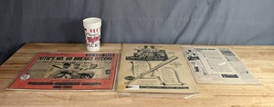 Kirby Puckett Twins Cup, 1910-1975 Baseball Greatest Events Newspaper, Programs Helps and MLB History Pages X