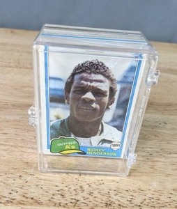 Set of (9) Rickey Henderson Baseball Cards HOF MLB  X