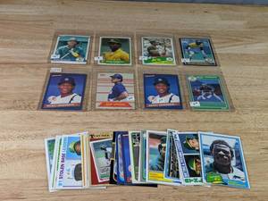 Set of Rickey Henderson Baseball Cards MLB HOF   X