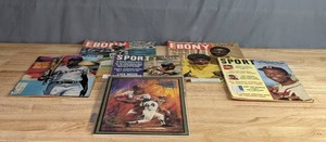 Collection of (6) Hank Aaron Magazines Ebony, Sports Illustrated, &amp More, MLB &nbspX