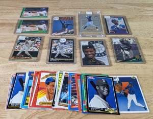 Set of (36) Ken Griffey Jr. Baseball Cards MLB, Includes a Rookie Card  X