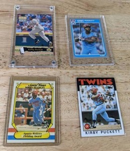 1985, 1986, 1987, 1993 Kirby Puckett Baseball Cards MLB, Includes a Rookie Card  X