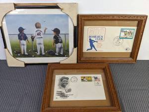 Collection of MLB Memorabilia Hank Aaron, Babe Ruth, &amp More, MLB X